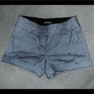 Blue Size 2 mid-rise Express shorts
